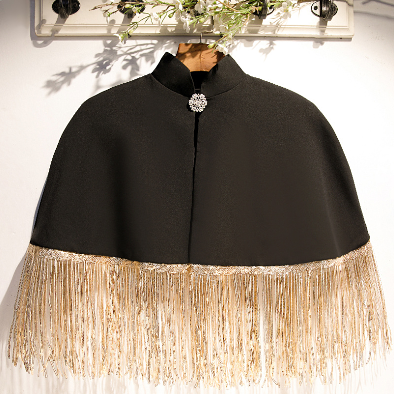 Tassel Fringe Trim - Everak-Châle en dentelle pour femme, Pashmina