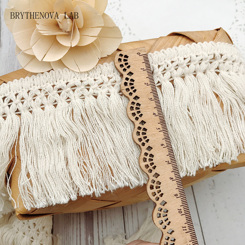 Fringe Ribbon Sewing - 10 Yards/Lot Franges à Pompons Beige