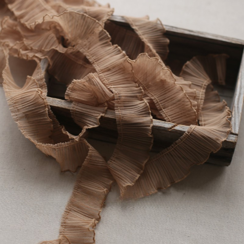 Tissu en dentelle plissée en m - Fringe Ribbon Sewing avis et prix