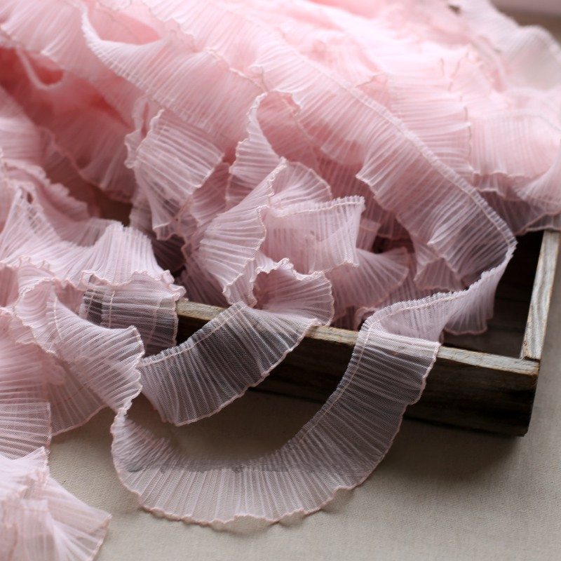 Tissu en dentelle plissée en m - Fringe Ribbon Sewing avis et prix