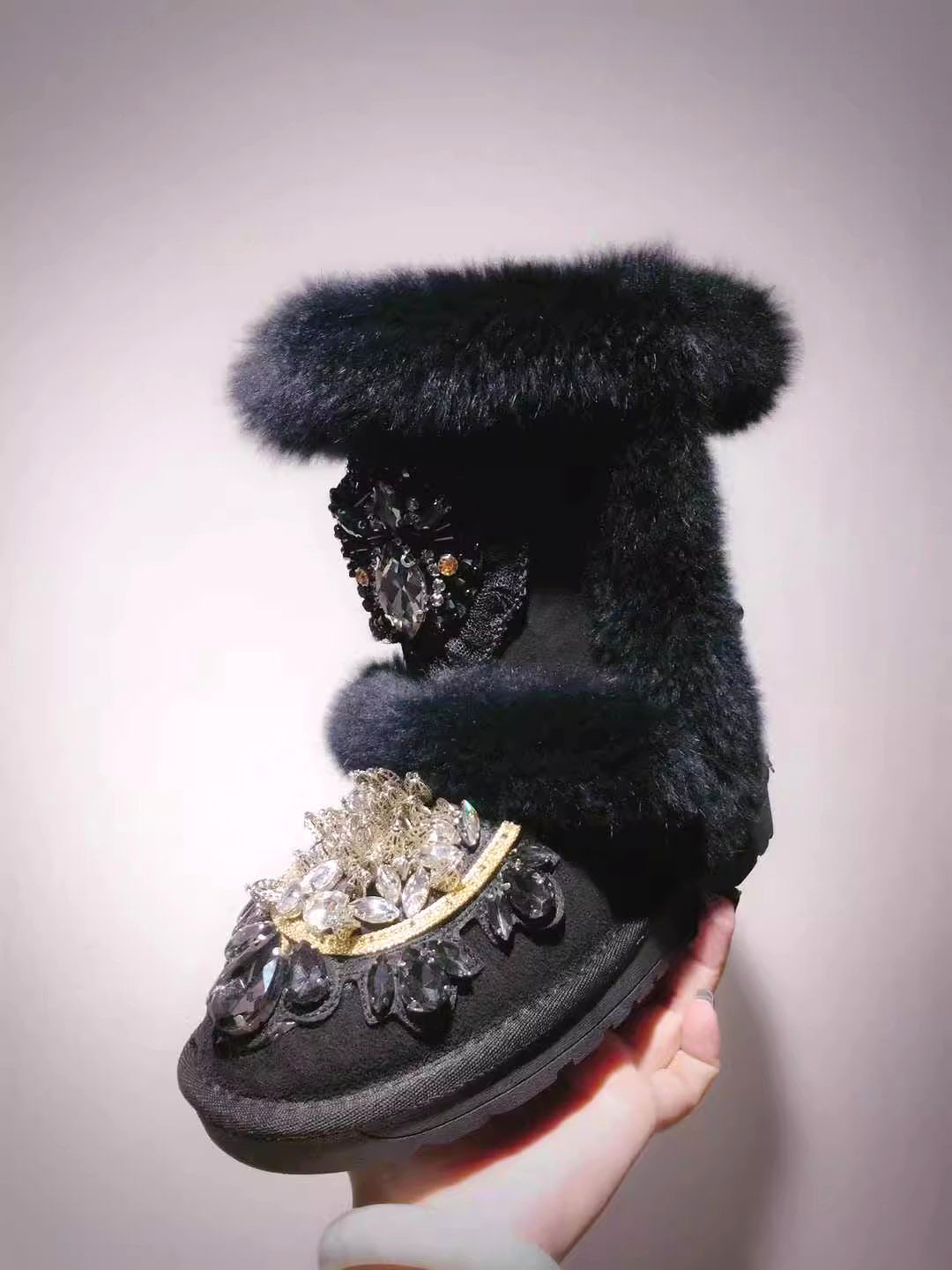 Bottes de neige en fourrure de - Sew On Rhinestone avis et prix