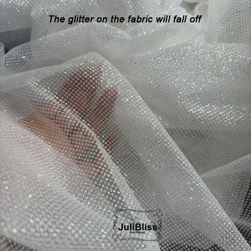 Tissu en Tulle blanc scintilla - Sequin Fabric Panel avis et prix