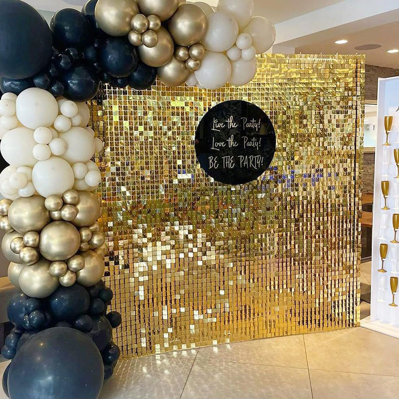 Panneaux muraux scintillants d - Sequin Fabric Panel avis et prix
