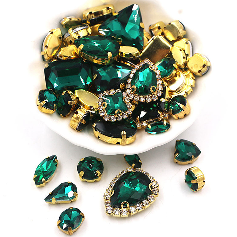 50 pièces de strass en verre d - Sew On Rhinestone avis et prix