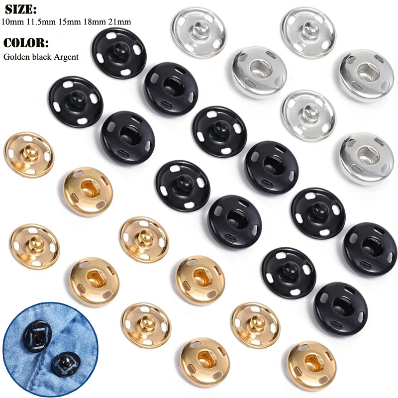 10/50 ensemble 8-10mm boutons  - Iron On Stud Set avis et prix