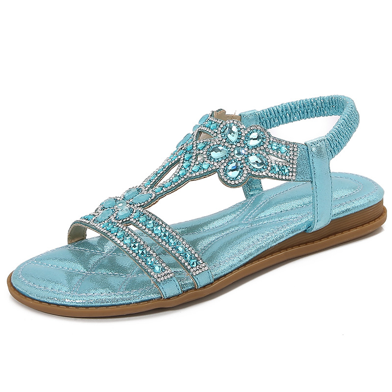 Sandales ajourées grande taill - Sew On Rhinestone avis et prix