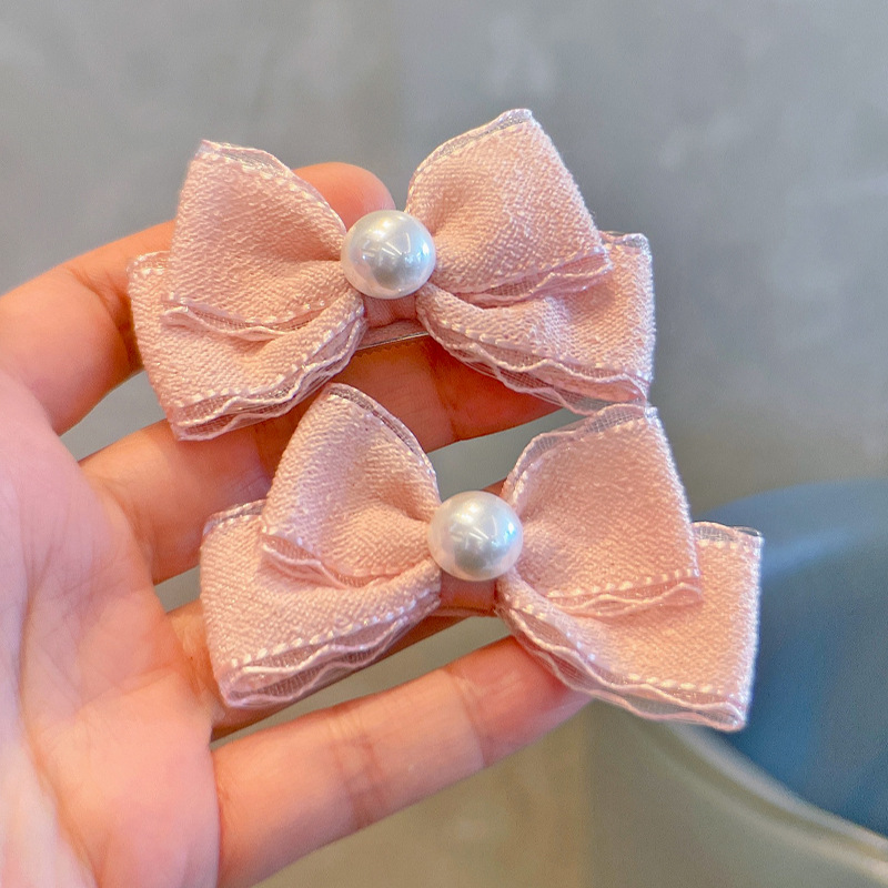 Pinces à cheveux avec nœud en  - Lace Ribbon Trim avis et prix
